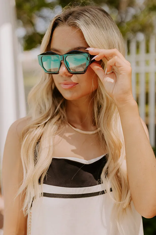 Bungalow Cutie Sunnies in Black with Green Lens sold by Impressions product image thumbnail 4