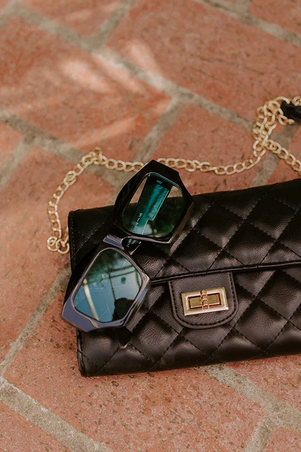 Bungalow Cutie Sunnies in Black with Green Lens sold by Impressions product image thumbnail 2