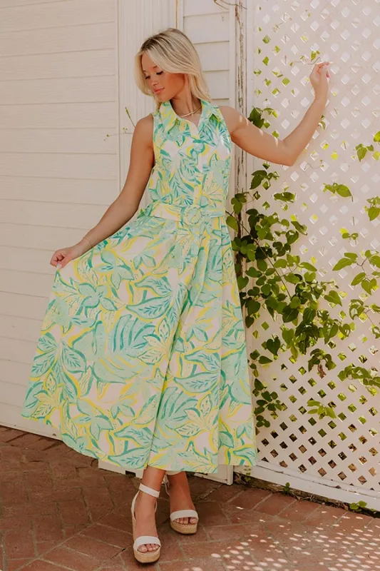Tropical Tango Down Midi Dress sold by Impressions