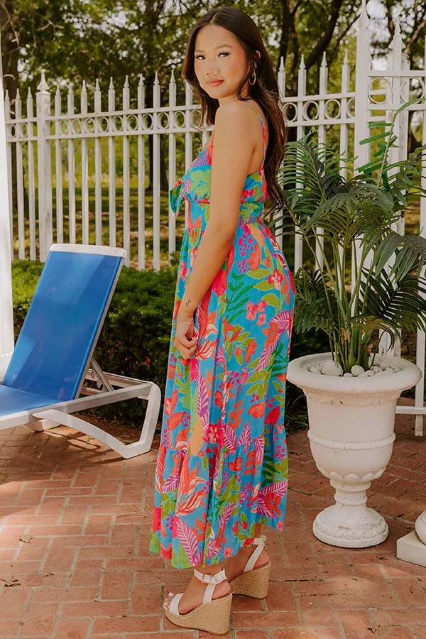 Tropical Views Floral Midi Dress sold by Impressions product image thumbnail 4