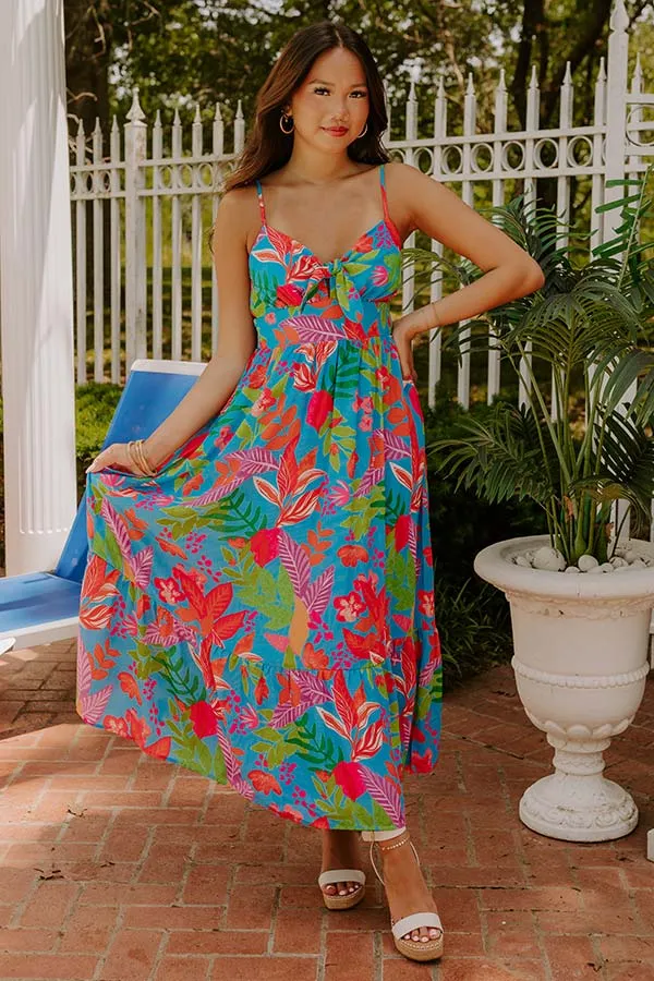 Tropical Views Floral Midi Dress sold by Impressions