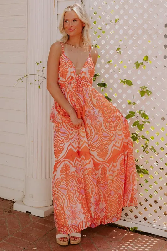 Island Petals Chiffon Maxi Dress sold by Impressions