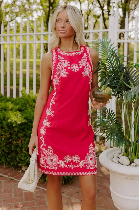 Puerto Vallarta Embroidered Mini Dress sold by Impressions