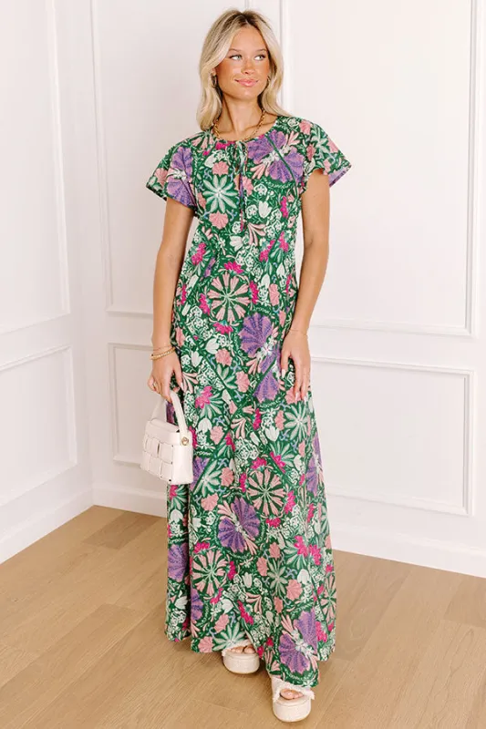 Lush Escape Floral Maxi Dress sold by Impressions