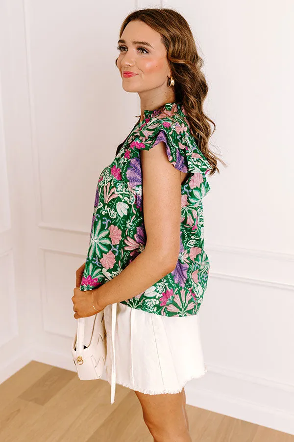 Lush Escape Floral Top sold by Impressions product image thumbnail 4