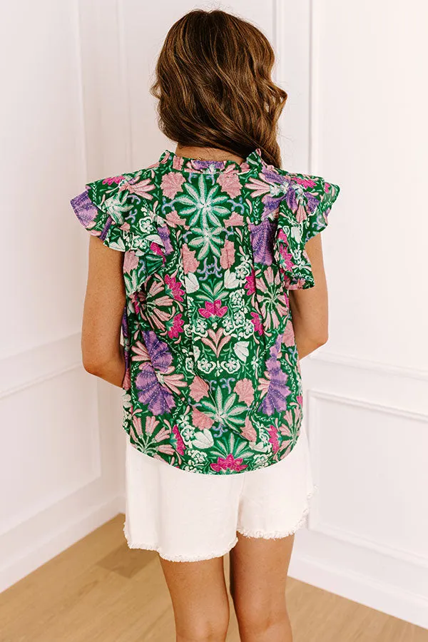 Lush Escape Floral Top sold by Impressions product image thumbnail 5