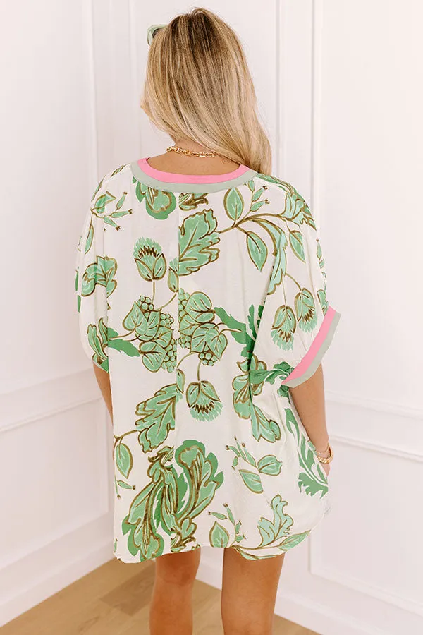 Veranda Views Floral Top in Green sold by Impressions product image thumbnail 5