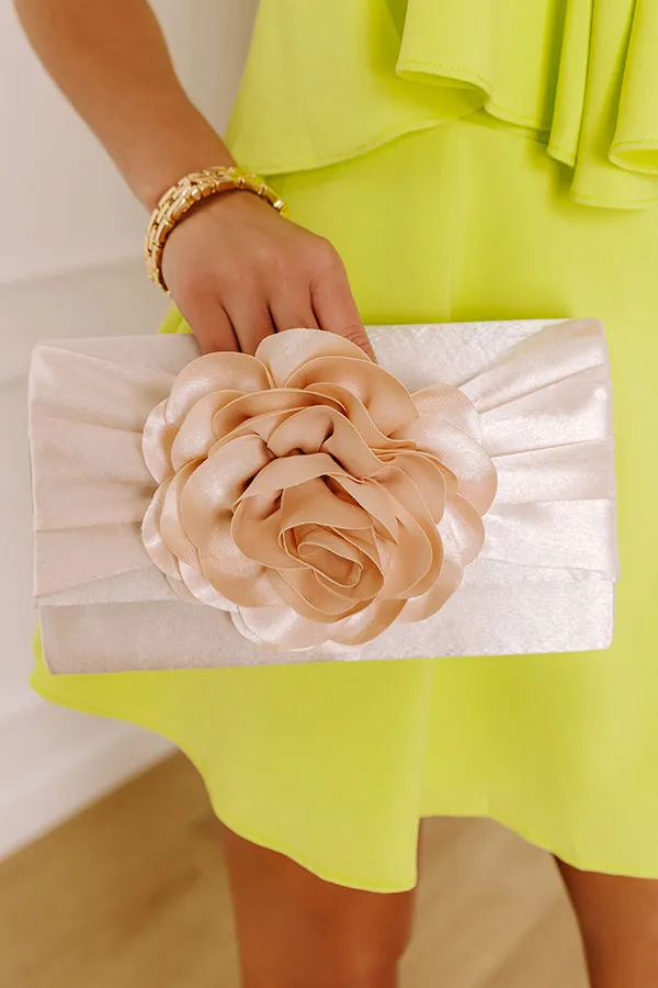 Cocktails First Satin Clutch in Champagne sold by Impressions product image thumbnail 2