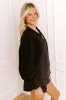 Street Style Chic Long Sleeve Scuba Top in Black sold by Impressions
