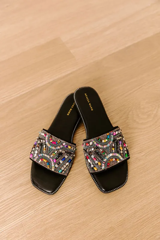 The Essere Embellished Sandal in Black sold by Impressions