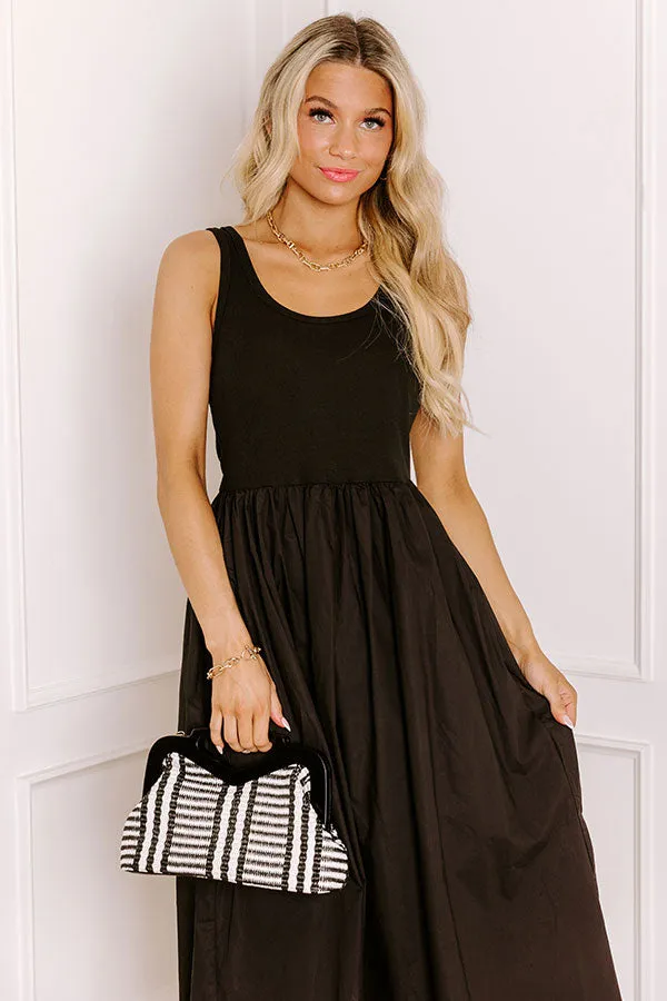Courtyard Charm Midi Dress in Black sold by Impressions product image thumbnail 2