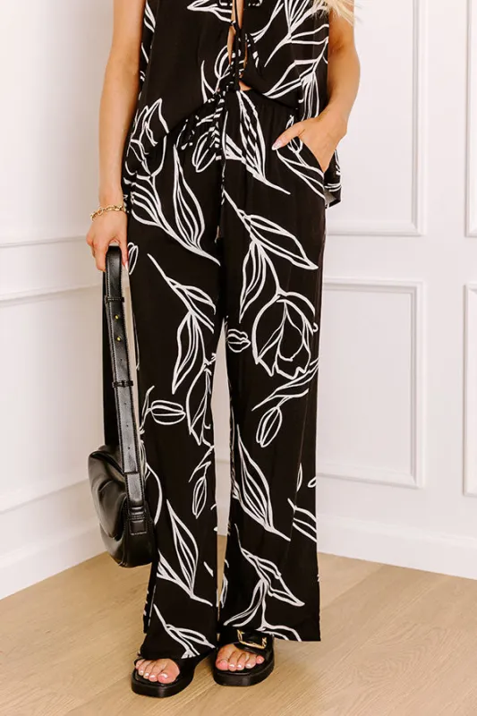 Vacay Bungalow High Waist Pants in Black sold by Impressions