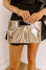 Champagne Fizz Metallic Clutch sold by Impressions