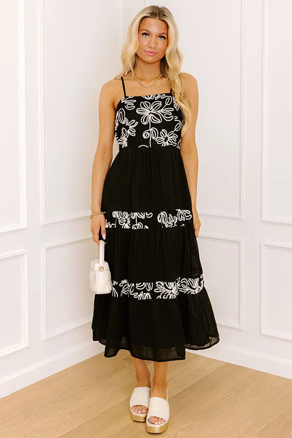 Resort Views Floral Embroidered Midi Dress sold by Impressions