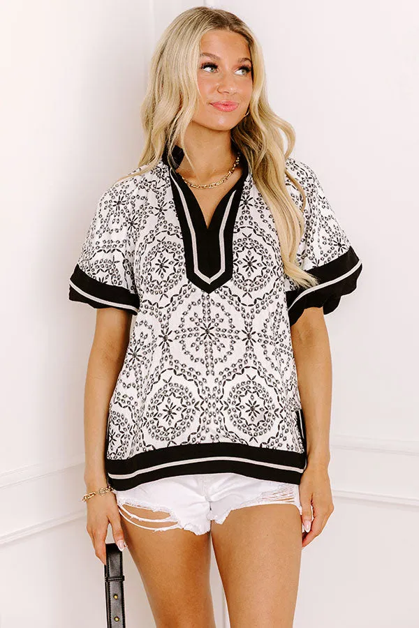 Sunday Hangout Floral Top in Black sold by Impressions product image thumbnail 3