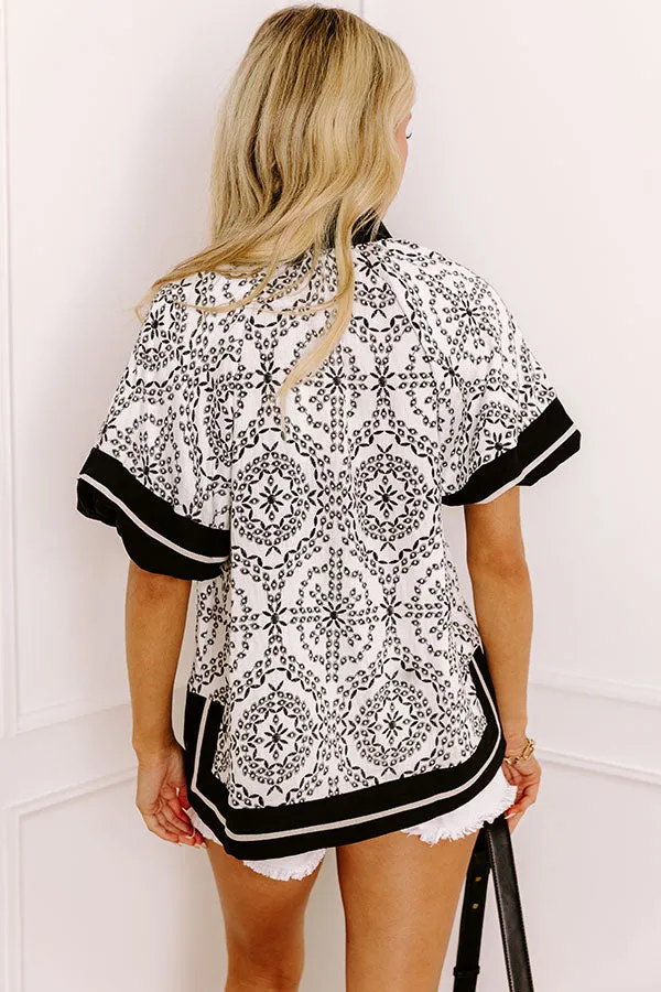 Sunday Hangout Floral Top in Black sold by Impressions product image thumbnail 5