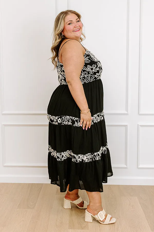 Resort Views Floral Embroidered Midi Dress Curves sold by Impressions product image thumbnail 5