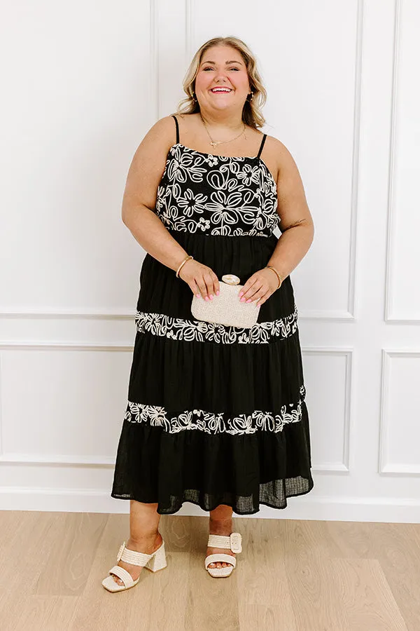 Resort Views Floral Embroidered Midi Dress Curves sold by Impressions product image thumbnail 3