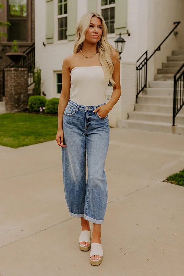 RISEN Willa High Waist Barrel Leg Jean sold by Impressions