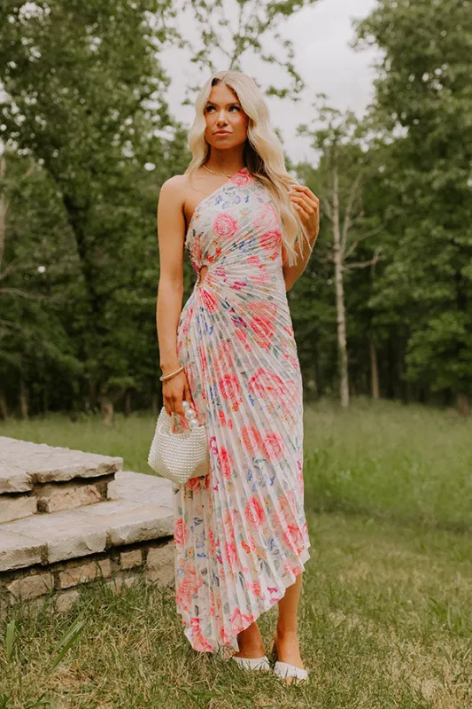 Aways My Amour Pleated Floral Maxi Dress sold by Impressions