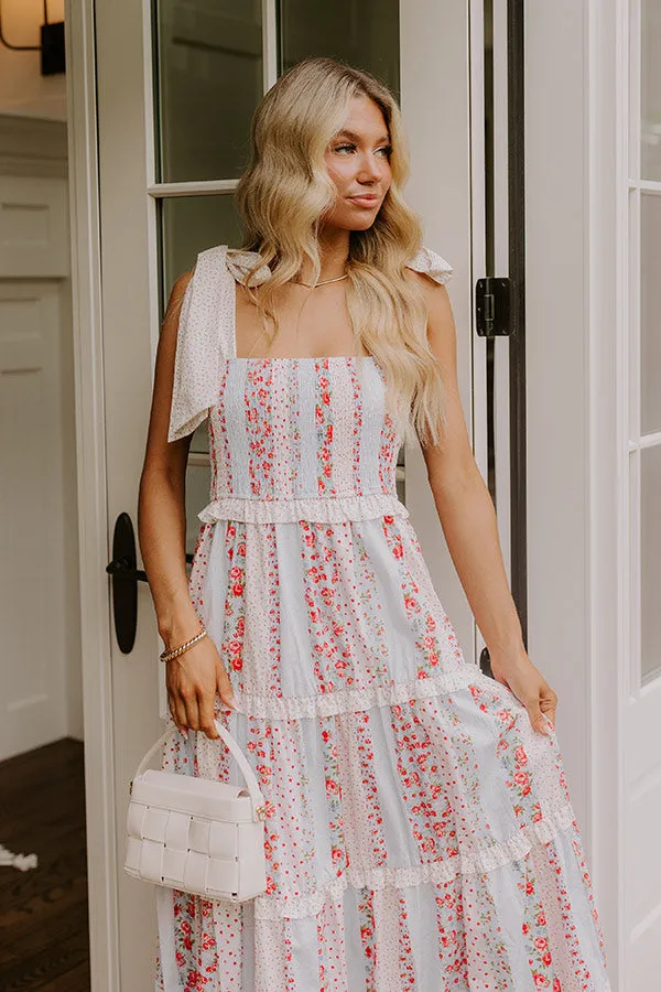 Prairie Bloom Floral Tiered Midi Dress sold by Impressions product image thumbnail 3