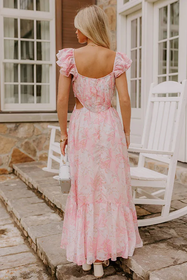 Romantic Notion Floral Cutout Maxi Dress sold by Impressions product image thumbnail 5