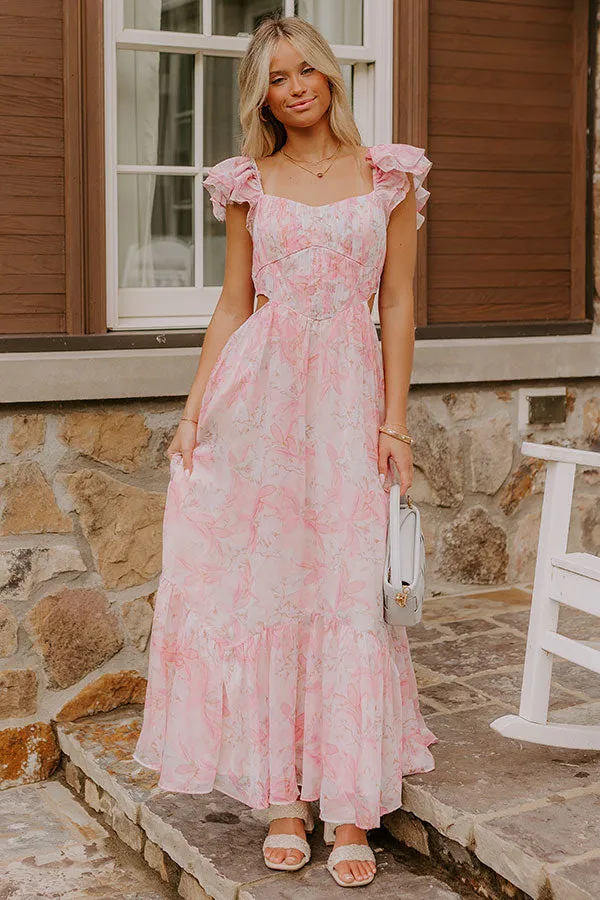 Romantic Notion Floral Cutout Maxi Dress sold by Impressions product image thumbnail 2