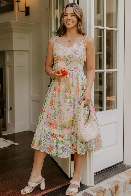 Whimsical Ways Floral Midi Dress sold by Impressions