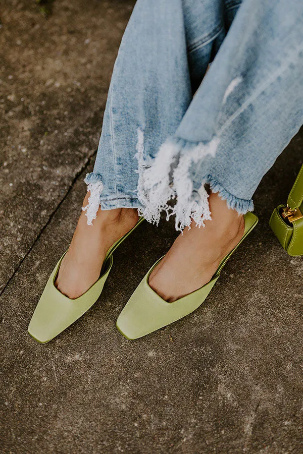 Tegan Satin Heel in Lime sold by Impressions product image thumbnail 3