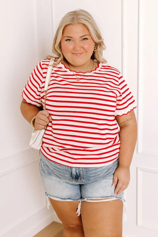 Dockside Charm Stripe Top Curves sold by Impressions