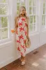 Palm Tree Paradise Halter Midi Dress sold by Impressions