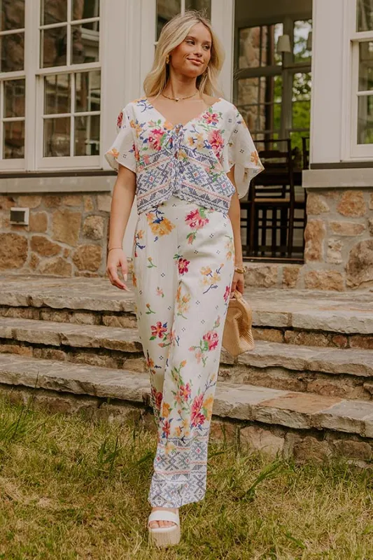 Boho Chic High Waist Floral Pants sold by Impressions