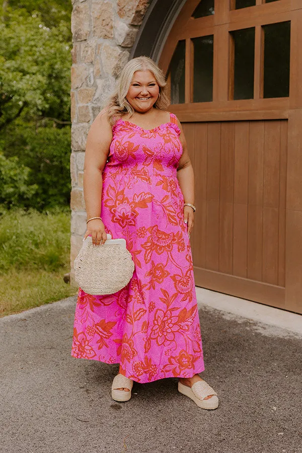 Fiesta On The Square Floral Midi Dress Curves sold by Impressions