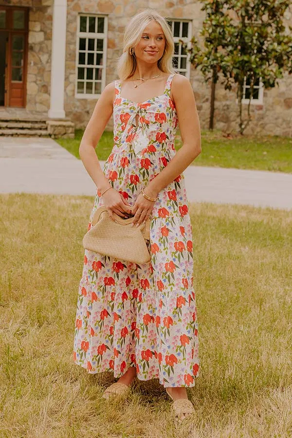 Life In Full Bloom Front Tie Maxi Dress sold by Impressions product image thumbnail 5