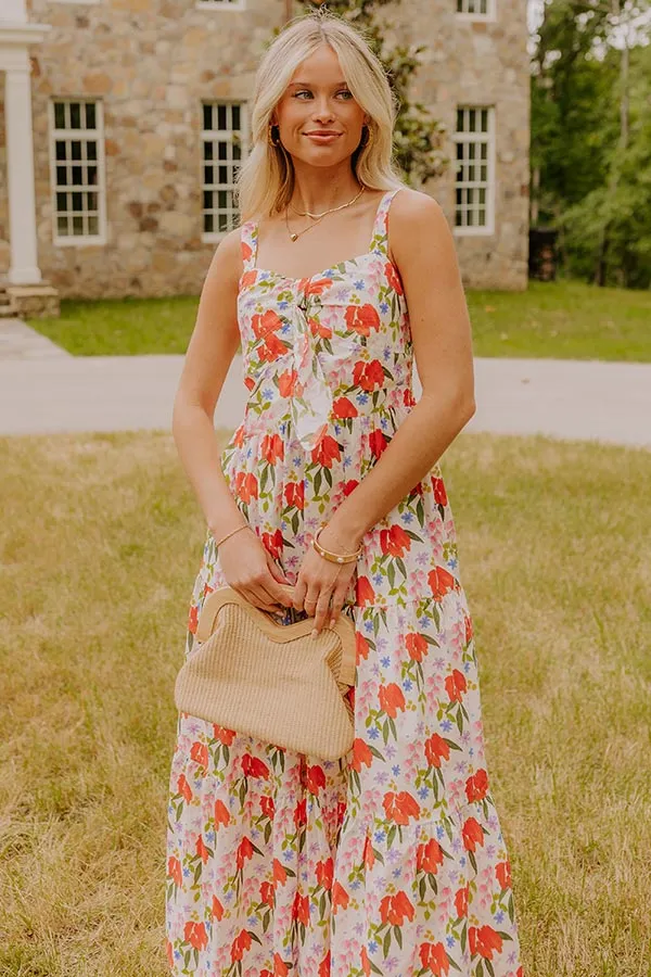 Life In Full Bloom Front Tie Maxi Dress sold by Impressions product image thumbnail 2