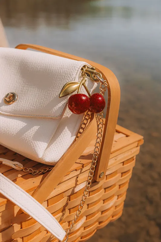Merci Mon Cherry Key Chain Bag Charm sold by Impressions