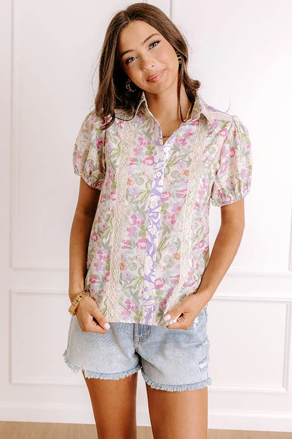 Sunday Brunch Floral Button Up sold by Impressions
