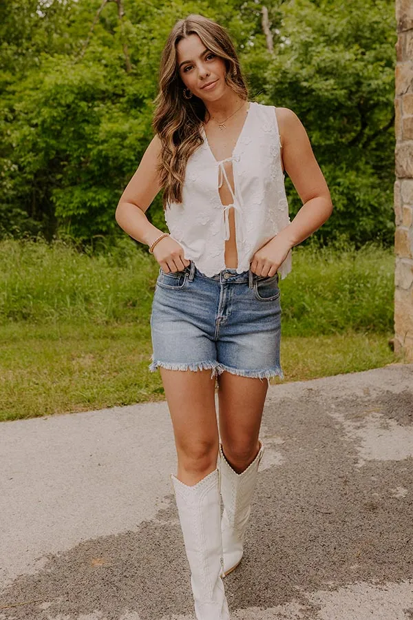 HIDDEN JEAN Bailey High Waist Frayed Shorts sold by Impressions product image thumbnail 5