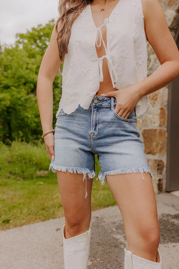 HIDDEN JEAN Bailey High Waist Frayed Shorts sold by Impressions product image thumbnail 2