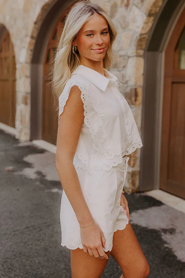 Sweet Lifestyle Embroidered Crop Top sold by Impressions product image thumbnail 4