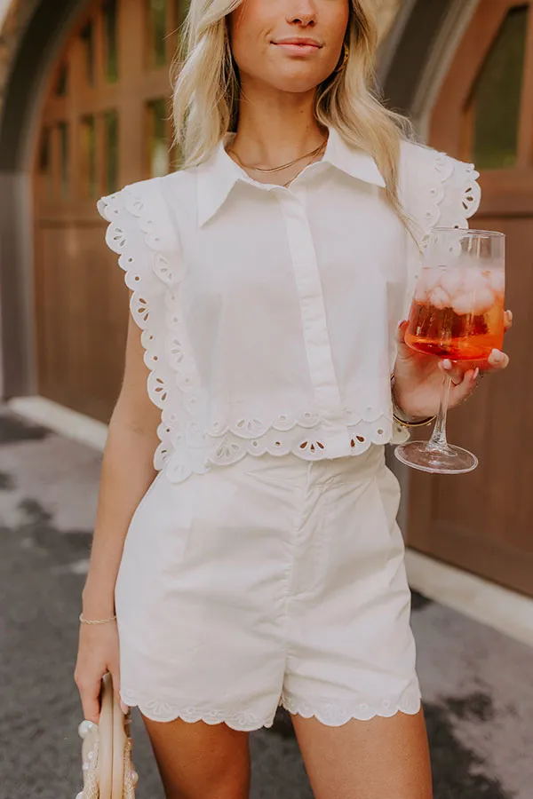 Sweet Lifestyle Embroidered Crop Top sold by Impressions