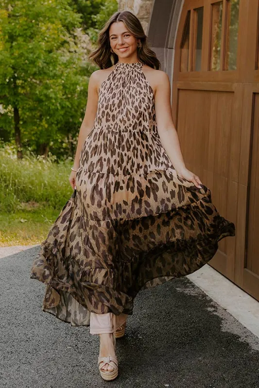 Urban Edit Leopard Maxi Dress sold by Impressions