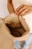 Posh Mode Faux Leather Clutch in Beige sold by Impressions