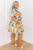 Party On Town Square Floral Smocked Mini Dress Curves sold by Impressions