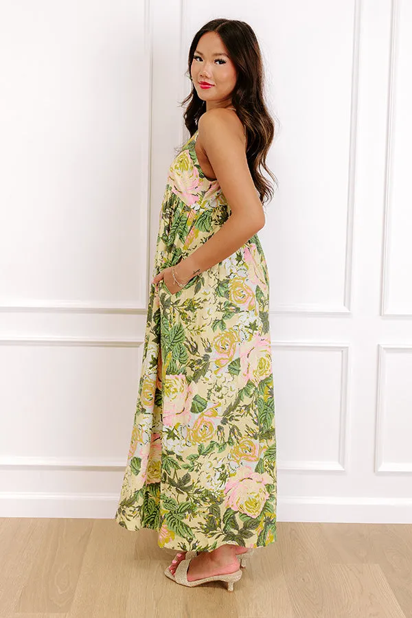 Golden Hour Chic Linen-Blend Midi Dress sold by Impressions product image thumbnail 4