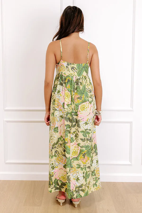 Golden Hour Chic Linen-Blend Midi Dress sold by Impressions product image thumbnail 5