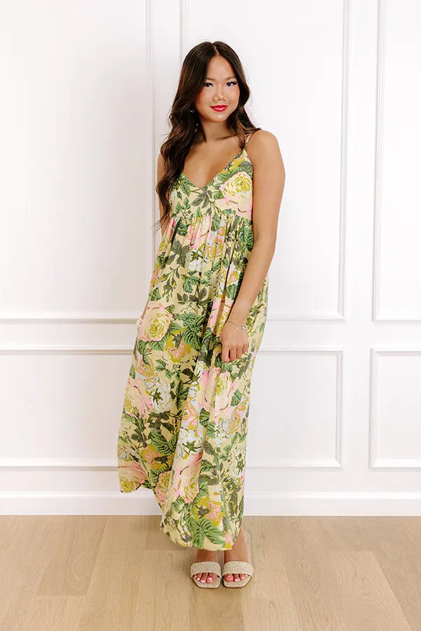 Golden Hour Chic Linen-Blend Midi Dress sold by Impressions product image thumbnail 2