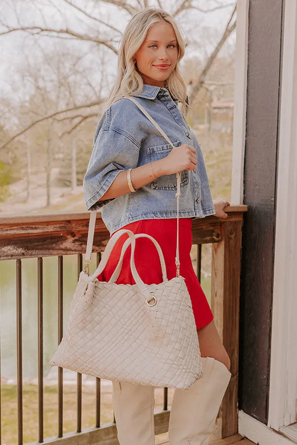 Natalie Faux Leather Woven Tote sold by Impressions product image thumbnail 4