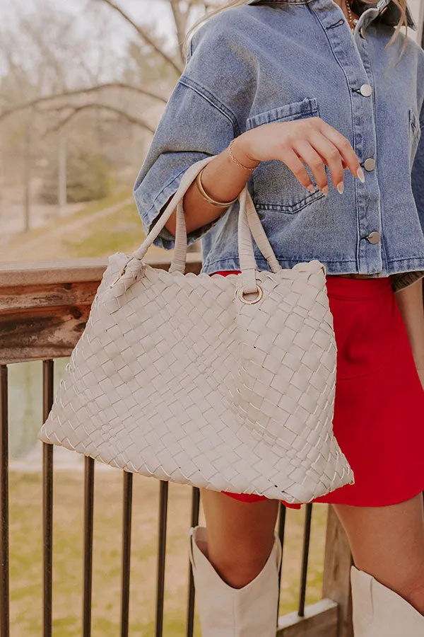 Natalie Faux Leather Woven Tote sold by Impressions product image thumbnail 2