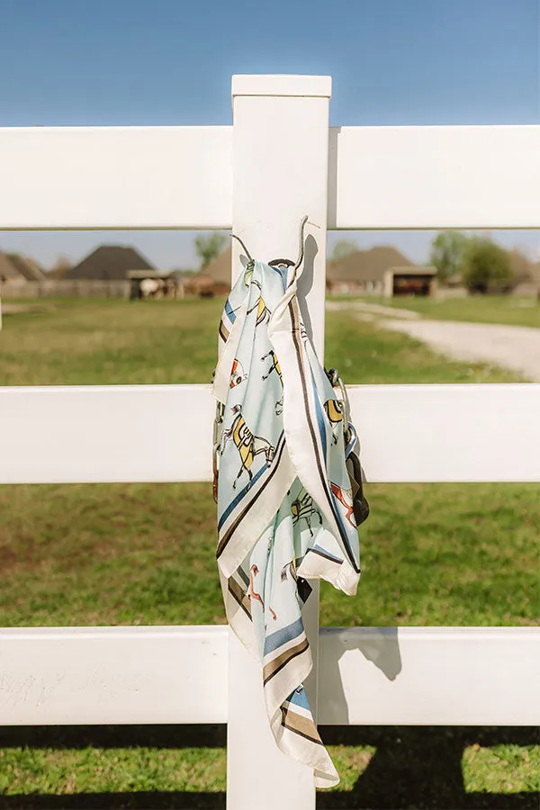 Hold Your Horses Satin Scarf sold by Impressions product image thumbnail 2